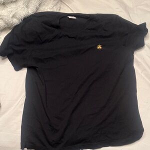 Brooks Brothers Black Tee with Gold Logo